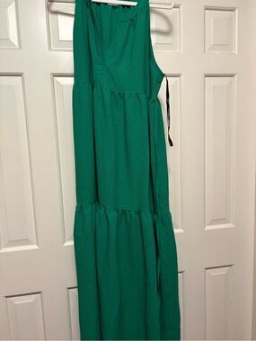 Calvin Klein Sleeveless Green Maxi Dress - Women's Summer Dress